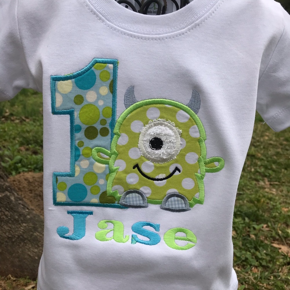 Monster 1-5 Birthday shirt.